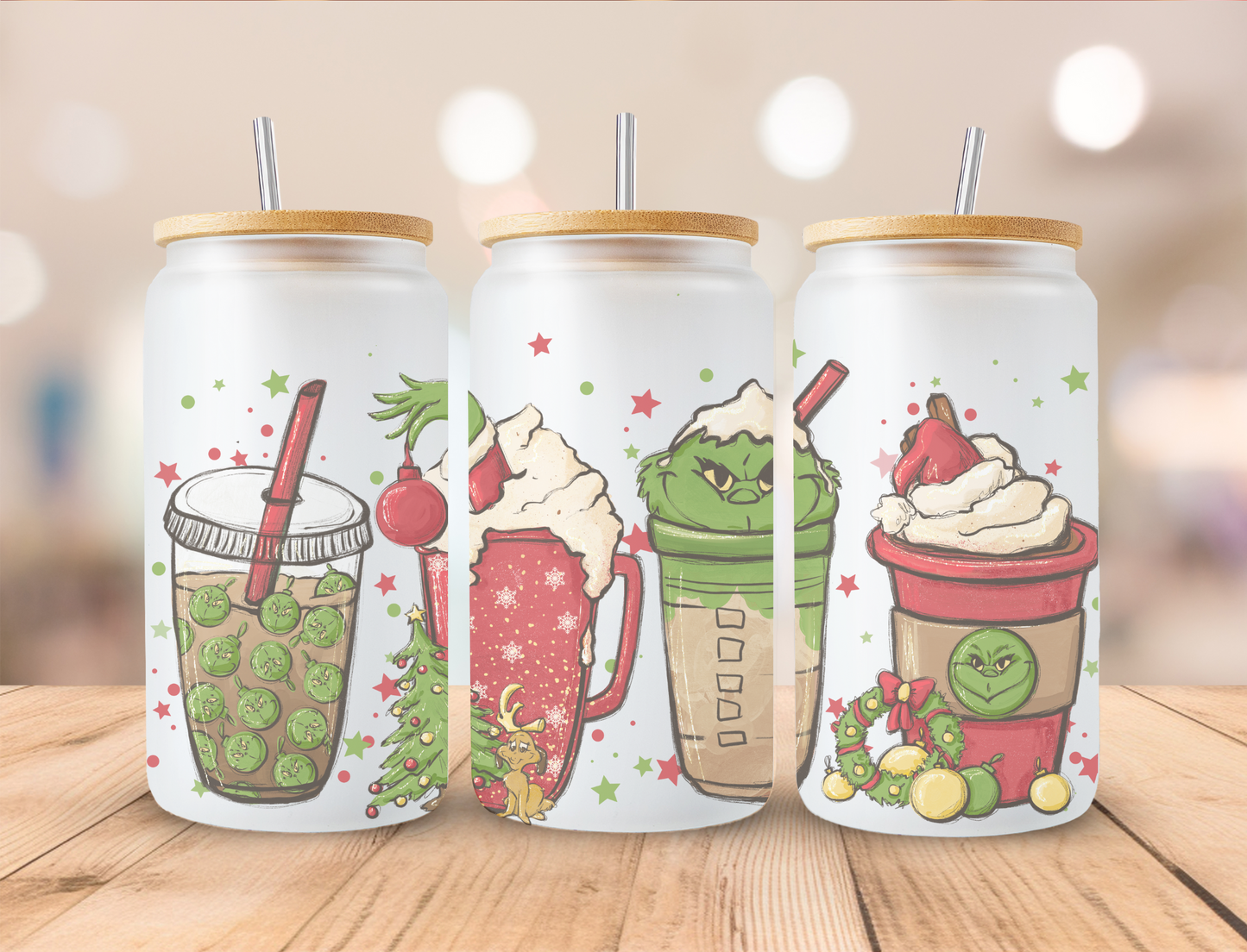 GRINCHMAS COFFEE'S GLASS