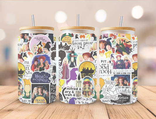 HOCUS POCUS COLLAGE GLASS