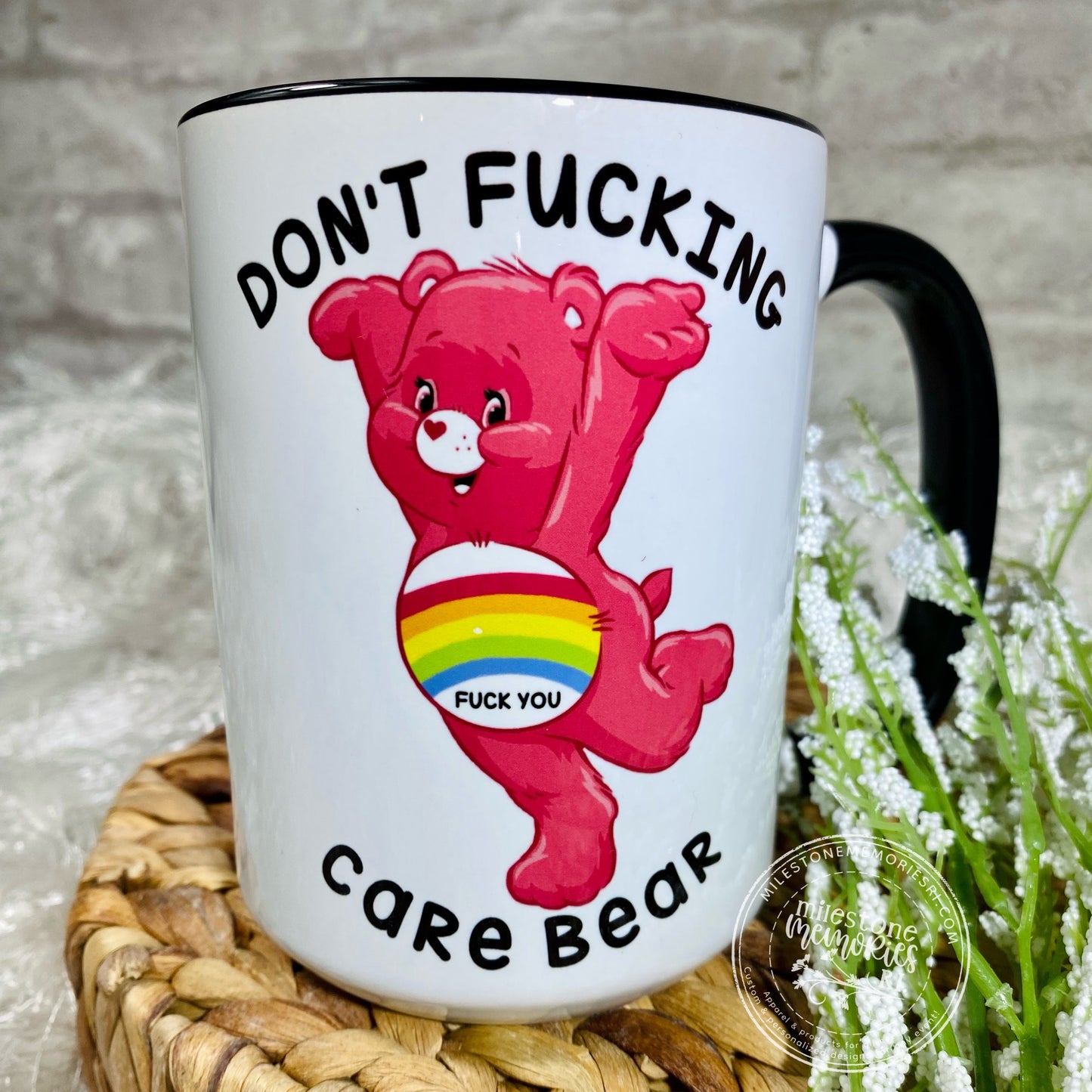 DON"T F*ING CARE BEAR MUG