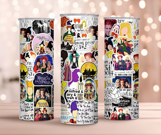 HOCUS POCUS COLLAGE TUMBLER