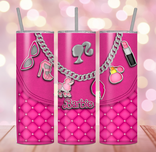 BARBIE PURSE TUMBLER