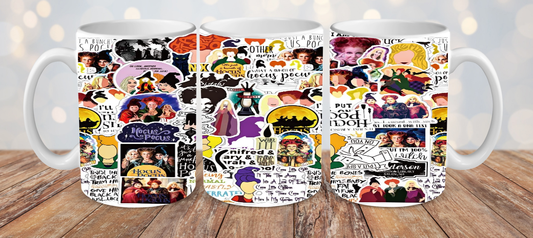 HOCUS POCUS COLLAGE MUG