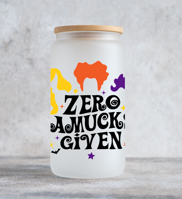 ZERO AMUCKS GIVEN GLASS