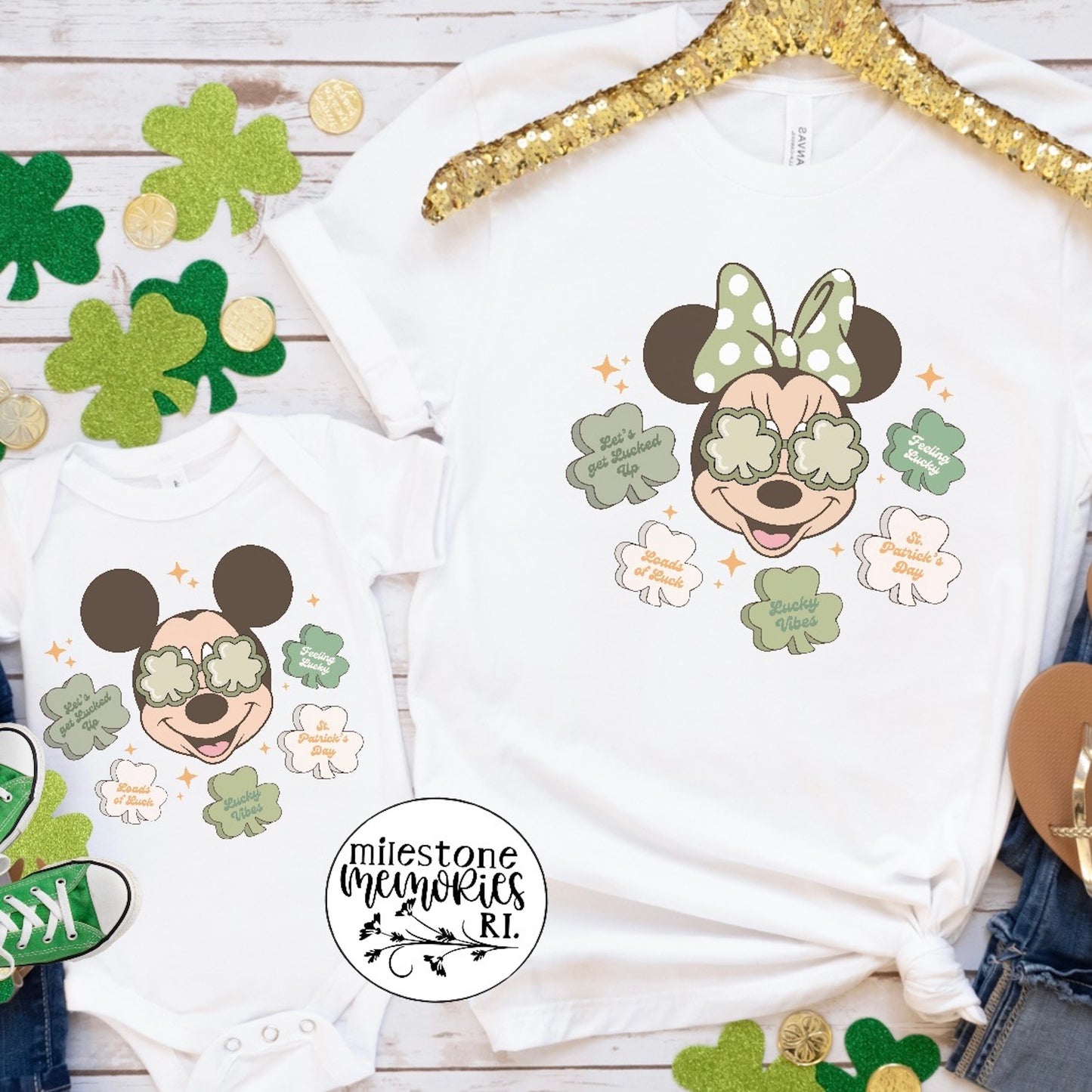 MINNIE OR MICKEY ST PATRICK (CHILDREN) (PRE-ORDER SHIPS MARCH 1ST-4TH)