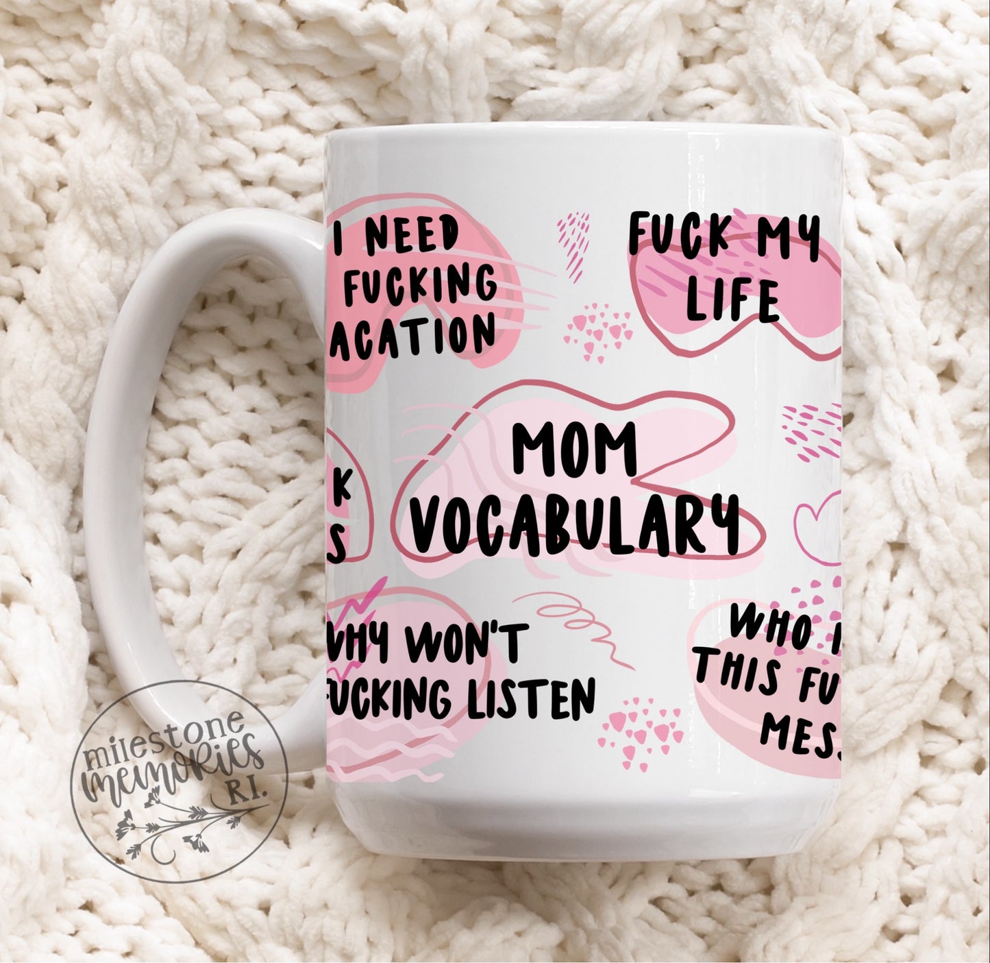 MOM VOCABULARY (VULGAR) MUG